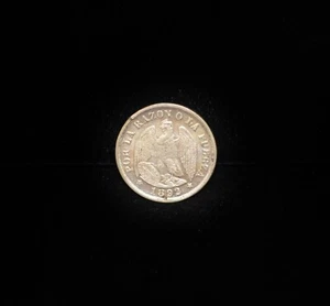 1892 Chile 20 Cents .0804 ASW KM 138.2 #CR11844 - Picture 1 of 2