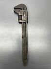 (H) VINTAGE ANTIQUE FORD BRANDED 9" SMOOTH JAW ADJUSTABLE WRENCH - VGC - USA