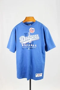 NWT Men's Majestic Athletic MLB LA DODGERS Blue Short Sleeve T-Shirt, Size M - Picture 1 of 9