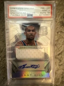 2014-15 GRANT HILL PANINI SPECTRA Patch Auto Silver 33 /35. 1/1 - Picture 1 of 2