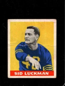 1948 LEAF #1 SID LUCKMAN POOR (RC) BEARS YB HOF CENTERED *X71799 - Picture 1 of 2