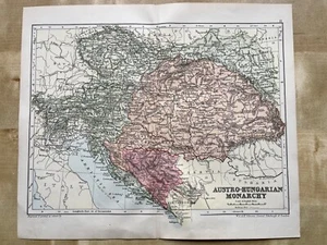 Antique map of the Austro-Hungarian Monarchy circa 1880 - Picture 1 of 8
