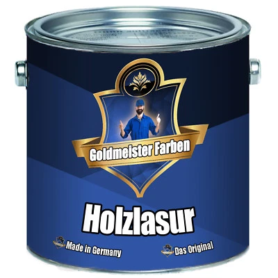 Goldmeister Farben Holz-Lasur Schutzmittel Lasurfarbe in Eiche Hell 2,5L 5L 10L