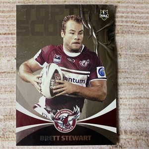 NRL Daily Telegraph Trading Card 2011 ~  Top Try Scorers ~ Brett Stewart 210