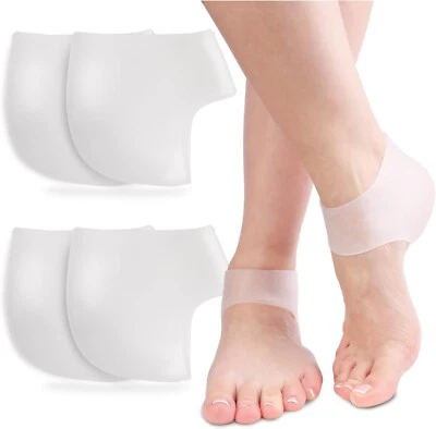 SULPO 2 Paare Fersenpolster rissige Ferse Gelsocken für Fersensporn Fußpflege