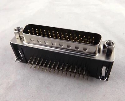 1x D-SUB DB44 44 Pin Male Right Angle PCB Solder Cable Adapter Connector 3 Rows - Image 1 of 4