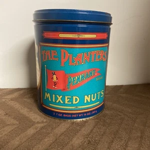 Mr. Peanut • Plantadoras • “BANDERÍN TUERCAS MIXTAS” Metal Lata Publicidad Vintage 1989 - Imagen 1 de 6