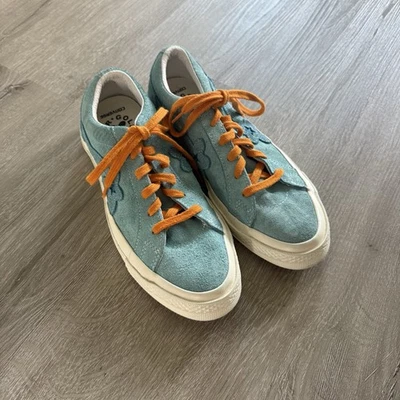 匡威 Converse One Star x 高尔夫 Le Fleur Bachelor 蓝色 2018 尺寸 8 Tyler The Creator OX — 第 1/4 张图片