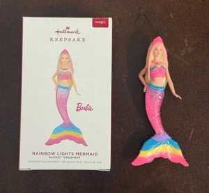 Hallmark 2019 Barbie Rainbow Lights Mermaid Keepsake Ornament QXI3077 Works - Bild 1 von 11