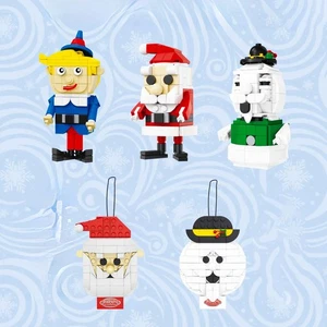 Juegos de bloques de construcción de Navidad Brickcraft Rudolph el reno nariz roja serie - Imagen 1 de 32