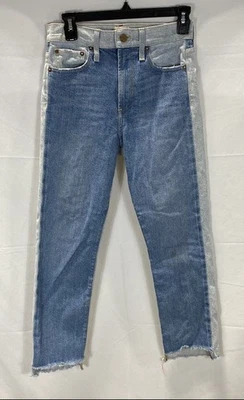 Alice + Olivia Blue Distressed Denim Jeans Women's Size 26 - Image 1 of 4
