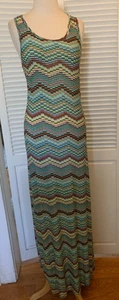 GO JEANS LOS ANGELES Multicolored Maxi Dress Size XL NWOT - Picture 1 of 5