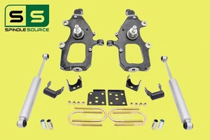 2" / 5" Drop Kit Spindles Flip Kit + Shocks FOR 04 - 08 Ford F-150 2WD - Picture 1 of 1