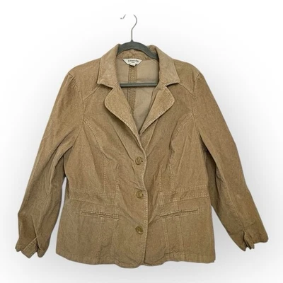 Blazer St. John’s Bay Pana Tostada Clásico Preppy Oficina Ecuestre 1X Foto 1 de 4