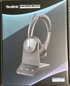 Yealink WH64-DUAL-TEAMS 1208674 Dual Teams Wireless Headset DECT Bluetooth - Picture 1 of 8