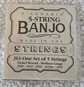 Daddario 5 String Banjo Strings J61 - Picture 1 of 3