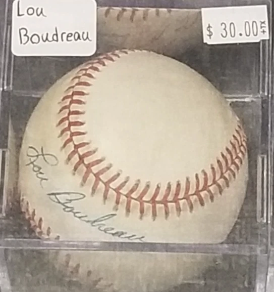 Béisbol autografiado por Lou Boudreau Foto 1 de 1