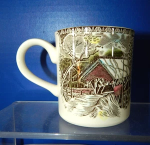 Johnson Bros Ironstone Mug Friendly Village The Covered Bridge 3.25" T - Picture 1 of 6