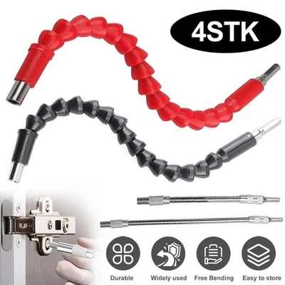 4Stk Flexible Bitverlängerung 30cm biegsame Welle mit Magnet lang Bit Bithalter - Bild 1 von 4