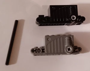 2 Pullback Motors 9 x 4 x 2 2/3 Lego 47715 Grey Black Non-Electric Technic gray - Picture 1 of 3