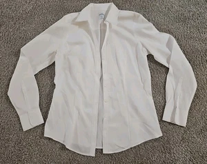 Camisa Brooks Brothers Blanca Botón Frontal Algodón 6 - Imagen 1 de 6