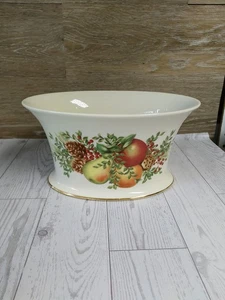 Lenox Williamsburg Boxwood & Pine Oval Cachepot Centerpiece Serving Bowl - Picture 1 of 5