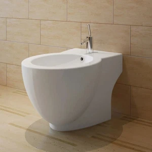  Standbidet Bodenstehend Keramik Weiß Design Stand Bidet für Badezimmer vidaXL - Bild 1 von 6