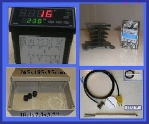 Professional Ramp Soak Temperature Controller Kiln SSR ABS Box Ceramic Sensor F - Picture 1 of 6