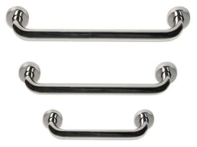 VETRINEINRETE Maniglione di sicurezza bagno metallo cromato sostegno anziani e disabili