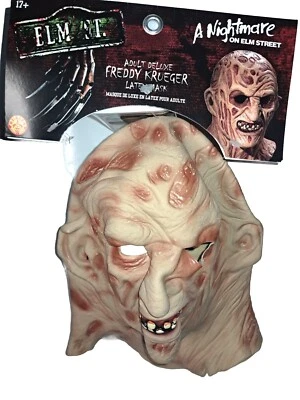 Nightmare on Elm Street Adult Deluxe Freddy Krueger Overhead Latex Mask NEW - Image 1 of 4