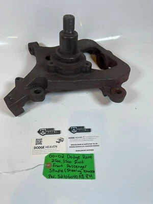 OEM 2000-2002 Dodge Ram 2500 3500 2wd Front Passenger Spindle 52106040AB RH - Image 1 of 4