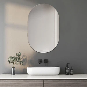 Armadietto Medicina Bagno Specchio Armadietto Portaoggetti 20"x31" Struttura Legno Oro - Foto 1 di 23