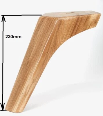 lacquered oak legs - Image 1 of 4