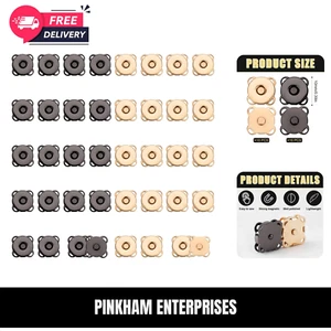 20 Sets of Magnetic Buttons, 0.39In Smooth Magnetic Snap Buttons for Clothing Pl - Picture 1 of 7