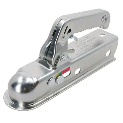 Attelage d'attelage en acier pressé de remorque non freinée pour boîte de 50 ... - Photo 1/4