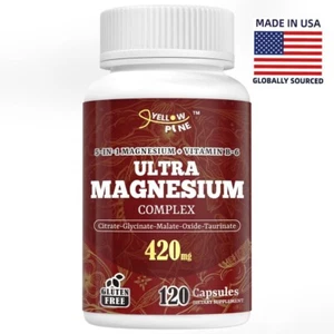5-in-1 Magnesium + Vitamin B-6 for Calm Muscles 120 Caps - Picture 1 of 7