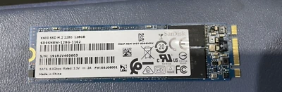 Sandisk X600 SSD M.2 2280 128GB 6Gbps 3.3V SATA Drive from new ASUS X510 laptop - Image 1 of 4