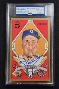 DUKE SNIDER Signed Perez Steele Postcard-HOF-LOS ANGELES DODGERS-PSA 10 Auto - Picture 1 of 4
