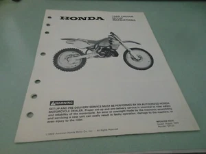 NOS OEM Honda 1989 CR500R Set-Up Instructions Manual - Picture 1 of 8