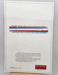 Northwest Airlines Werbeplakat 14,5" x 10" - Bild 1 von 11