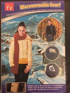 Warm Mikrowelle Schal Set + Hand & Zehen Wärmer Hitze Bremsbeläge Thermal Wärmer - Picture 1 of 2