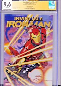 INVINCIBLE IRON MAN #1 CGC 9.6 JSA NEAL ADAMS SIGNED 37/500 Adams Variant Cover - Picture 1 of 4