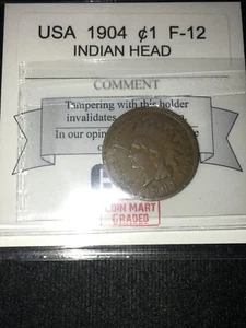 1904 EE. UU., cabeza de indio pequeño un centavo. - Imagen 1 de 8