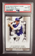2018 LEAF PERFECT GAME ALL-AMERICAN CLASSIC #48 Bobby Witt Jr. PSA 10 POP 1