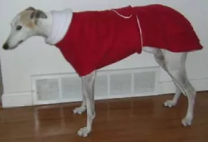 *CUSTOM* ANY SOLID COLOR COAT & SNOOD GREYHOUND SALUKI PHAROAH IBIZAN HOUND - Picture 1 of 1