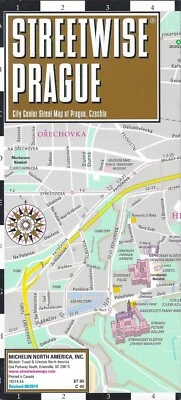 Mapa de Praga, República Checa (Chequia), por Streetwise Foto 1 de 2