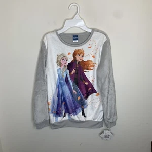 NWT Disney Frozen 2 Girls Youth XL (16) Fleece Sweatshirt Pajama Top MSRP $32 - Picture 1 of 8
