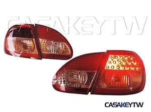 New Led Tail Lights Lamp Red / Clear For 2003~2004~2005 2006 2007 Toyota Corolla - Picture 1 of 8