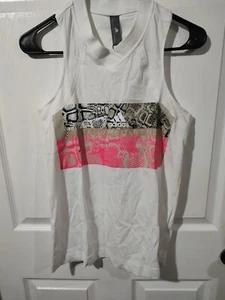 Adidas Stella McCartney Graphic Tank Black / White / Pink Women's Size XS - Picture 1 of 9
