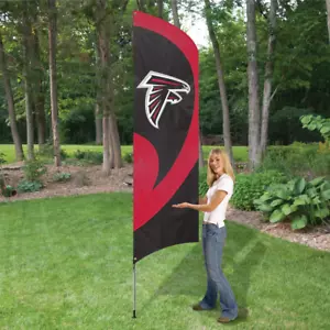 ATLANTA FALCONS 8,5 FUSS HOHE TEAMFLAGGE 11,5' POLSCHILD BANNER NFL - Bild 1 von 5